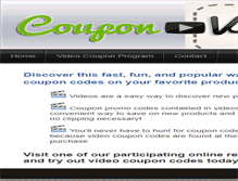 Tablet Screenshot of couponvid.com